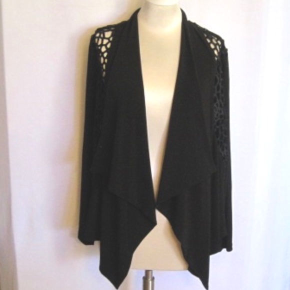 Frank Lyman Crochet Back Cover-Up - Picture 1 of 6